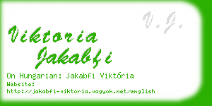 viktoria jakabfi business card